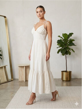 calvin klein white maxi dress You Can Maxi Dress | White | Womens